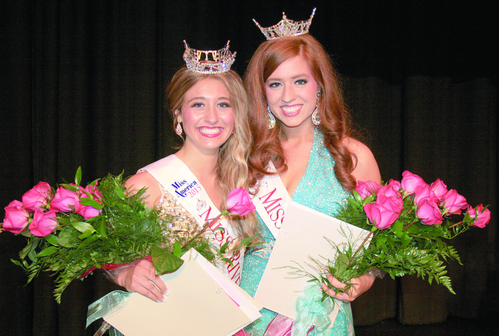 Taylor Myers (left) was named Miss RiverFest 2015, and Brianna Drevlow was named Miss Thief River Falls 2015 on Tuesday, July 14. The pageant was held at Lincoln High School in Thief River Falls. Myers is from Viking, and Drevlow lives in Thief River Falls. More pageant photos and an article about the pageant will appear in the next edition of The Times.