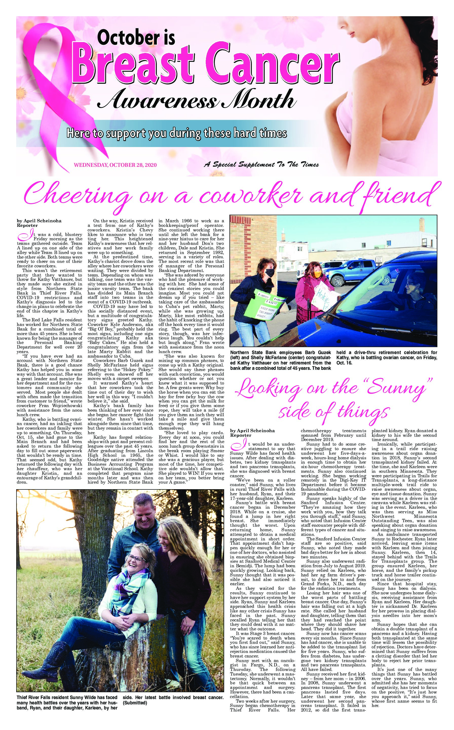 Breast Cancer Awareness 2020 | Thief River Falls Times & Northern Watch –  Official Page